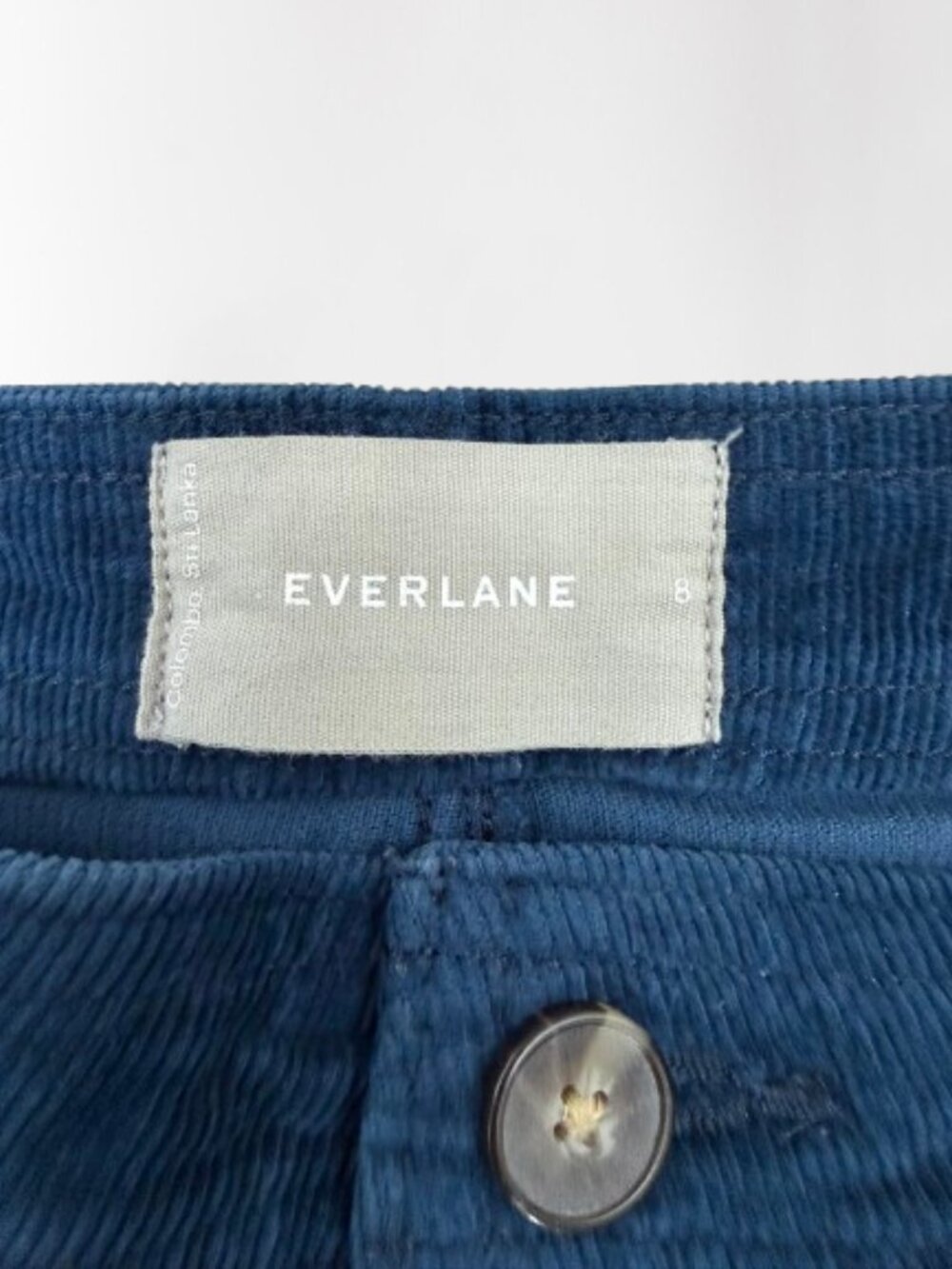 Everlane Women's Corduroy High Rise Wide leg Pants Size 8 in Dark Teal - Picture 4 of 8